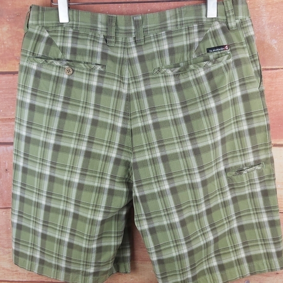 🍄3/50$🍄 QUICKSILVER plaid bermuda shorts sz 34 - Picture 3 of 7